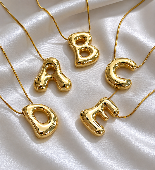 Custom Bubble Letter Necklace