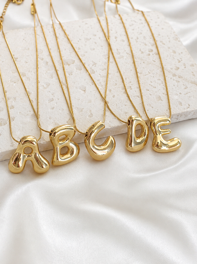 Custom Bubble Letter Necklace