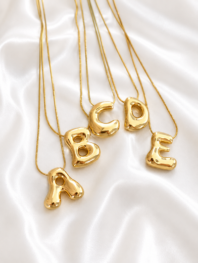 Custom Bubble Letter Necklace