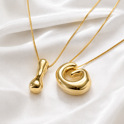 Custom Bubble Letter Necklace