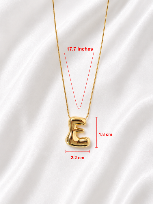 Custom Bubble Letter Necklace